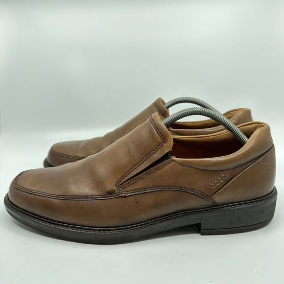 Ecco Holton Mens Size 11 EUR 41 Brown Leather Slip On Dress Loafer Shoes main image 5